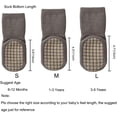 thumbnail image 3 of Baby Non Slip Socks Winter 5 Pairs Kid Thick Warm Crew Socks with Grips, 3 of 7