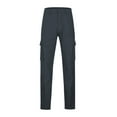 thumbnail image 2 of YUELONGHU Men's Casual Cargo Pants Black Cargo Pants Men Baggy Jeans Cargo Pants with Pockets Workwear Trousers Outdoor Hiking Utility Durable Casual Streetwear for Daily Wear 29, 2 of 5
