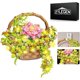 thumbnail image 1 of Bonsai Flowers Building Kit With Basket And Flower Basket Hook,diy Plant Flower Bouquet Building Blocks,artificial Succulent Botanical Collection Tabl, 1 of 4