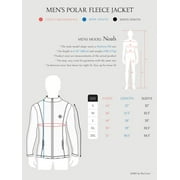 Ma Croix Mens Brushed Micro Fleece Full Zip Up Enclosure Outdoors Sweater Jacket