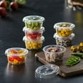 thumbnail image 5 of Pantry Value 2 oz Jello Shot Cups with Lids, Plastic Portion Cups with Lids, Disposable Condiment Cups and Sauce Containers for Dressings, Dips and Samples, 100 Sets, 5 of 6