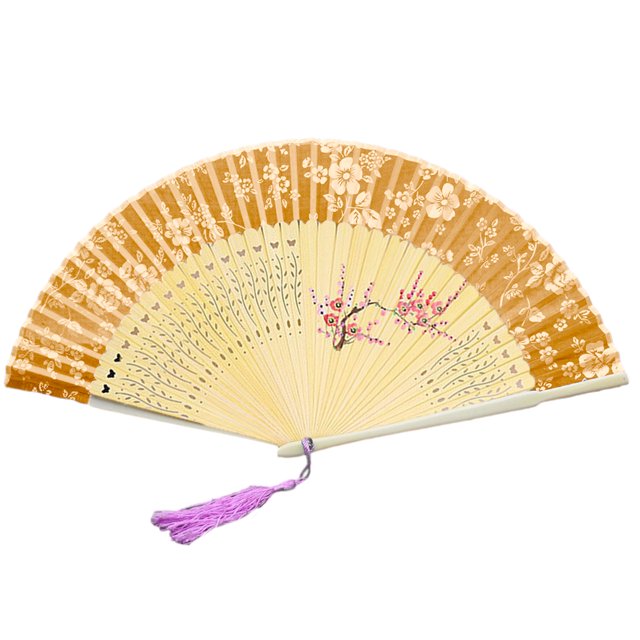 Abanico de seda de 2 uds., manualidad para regalo de verano, pequeño ventilador plegable, pequeño ventilador portátil, decoración