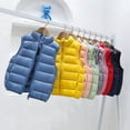 thumbnail image 3 of Chaleco de plumón para niños de otoño e invierno, ligero, mediano y grande, con cuello alto, para bebés, niños y niñas, chaleco de estilo occidental, 3 of 4