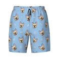 thumbnail image 4 of Lsque Mens Swim Trunks Cute French Bulldog Pattern - Bathing Suit Compression Liner - Beach Swim Shorts Swimwear - (S-3XL) - Stretch Quick Dry -Medium, 4 of 9