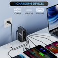 thumbnail image 3 of Cargador Menlonigt 440W Hub GaN III de 8 puertos USB-C, 3 of 7