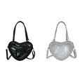 thumbnail image 1 of Bolso Hombro para Mujer Love Heart PU Itabag Uniforme JK Transparente (negro, 1 of 8