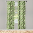 thumbnail image 3 of Ambesonne Vine Window Curtains, Viticulture Grapevines, Each 28" W x 84" L, Dark Indigo Fern Green, 3 of 3