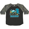 thumbnail image 3 of Inktastic 3rd Birthday Monster Truck Boys Toddler T-Shirt, 3 of 5