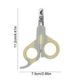 thumbnail image 3 of Jpxdew Pet Nail Clippers Safety Rounded Blade,Cats Dogs Grooming Tool,Non-Slip Handle Fishtail Design, 3 of 6