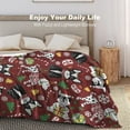 thumbnail image 4 of Christmas Throw Blanket Cute Dog Flannel Blanket Warm Soft Throw Blankets for Couch Bed for Women Men & Kids 60×80In, 4 of 6