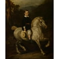 thumbnail image 2 of Juliusz Kossak 12x14 Gold Ornate Wood Frame and Double Matted Museum Art Print Titled - Portrait of General Hauke's Son (1859), 2 of 4