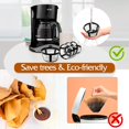 thumbnail image 4 of EcoNesxp Filtre à Café Réutilisable 4 Pack avec Poignée Tasse Panier Permanent Filtre à Café Réutilisable pour Machine à Café, 4 of 5