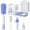 Blue-Purple, variant on Minikid Baby Bottle Brush Set, 9-in-1 Portable Travel Bottle Cleaning Kit, BPA-free, Compact Travel Baby Essential for Home & on the Go, Blue-Purple