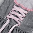 thumbnail image 3 of Mepaouo Girls Oktoberfest Dirndl Dresses Kids White Short Sleeve Blouse Vintage A Line Lace Dress up Outfit, 3 of 9