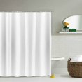 thumbnail image 1 of CORTINA DE BAÑO EXTRA LARGA altura blanca para el baño, cortina de baño ancha en poliéster antimoho, impermeable para la bañera, ancho 180 x alto 220cm |MOON, 1 of 5