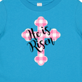 thumbnail image 4 of Inktastic He is Risen Pink Plaid Cross Boys or Girls Baby T-Shirt, 4 of 5