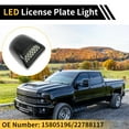 thumbnail image 3 of Unique Bargains 2 Pcs LED License Plate Light Tag Lamp Assembly for Chevrolet Silverado for GMC Sierra 1500 2500 3500 2001-2013 No.22788117 White 6500K Clear Lens, 3 of 7