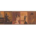 thumbnail image 2 of Retro 50s 60s 70s Posters Wallpaper Border Vintage Design, Roll 15' x 9'', 2 of 3