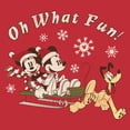 thumbnail image 2 of Men's Mickey & Friends Oh What Fun Sled  Graphic T-Shirt, 2 of 5