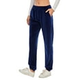 thumbnail image 5 of Women's Velvet Trousers Pants Velour Pants Tracksuits Yoga Running Sport Pants Casual Velvet Fleece Jogger Pant with Pocket, 5 of 8