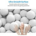 thumbnail image 4 of Large Mouse Pad XXL, Golf White Gaming Mouse Pad, Big Desk Mat with Stitched Edges Mousepad for Gaming Keyboard Computer Laptop Office, 31.5'''' X 12'''', 4 of 5