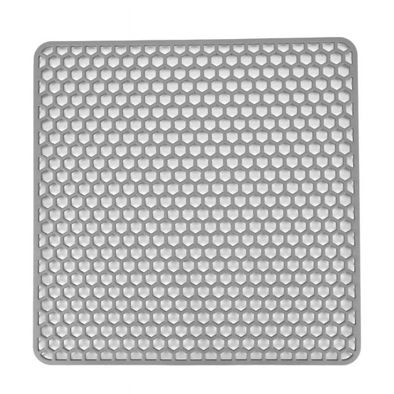 Silicone Sink Protector Mats,Dish Drying Mat Counter Protector, for Kitchen Utensils and Dishes(Gray)