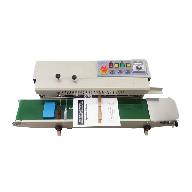 INTBUYING FRD-1000II Horizontal Continuous Bag Sealer Automatic Plastic PVC Bag Sealing Machine Band Sealer 110V