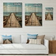 thumbnail image 4 of Designart "Rustic Beauty of Piers and Docks II" Nautical & Beach Print on Natural Pine Wood, 4 of 5