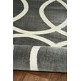 thumbnail image 2 of Vintage Arabesque Grey Area Rug 8x10 Machine Made Microfiber Polyester Short Pile, 2 of 6
