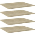 thumbnail image 2 of Set of 4 Replacement Bookshelf Boards, Engineered Wood Organizer Shelves, Sonoma Oak 23.6"x19.7"x0.6", 2 of 5
