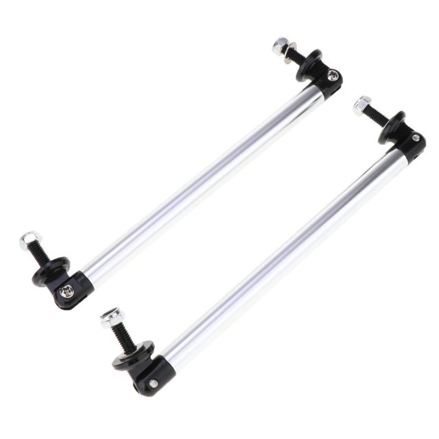 2X Barra de Soporte de Barra de Lazo Divisor de de Parachoques Delantero Ajustable 20cm para La Mayoría Vehículos 150mm shamjiam Barra de apoyo