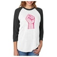 thumbnail image 1 of Feminism Shirt Womens Rights Vote 3/4 Women Sleeve Baseball Jersey Shirt XX-Large black/white, 1 of 4