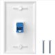 thumbnail image 3 of 32X Salida de Placa de Pared Ethernet Cat6 1 Puerto RJ45 Red Hembra una Hembra Acoplador de Pared Placa de Enchufe y Azul, 3 of 8