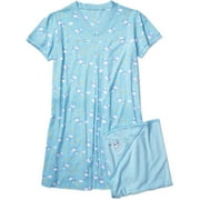 nursing gown w/ towel