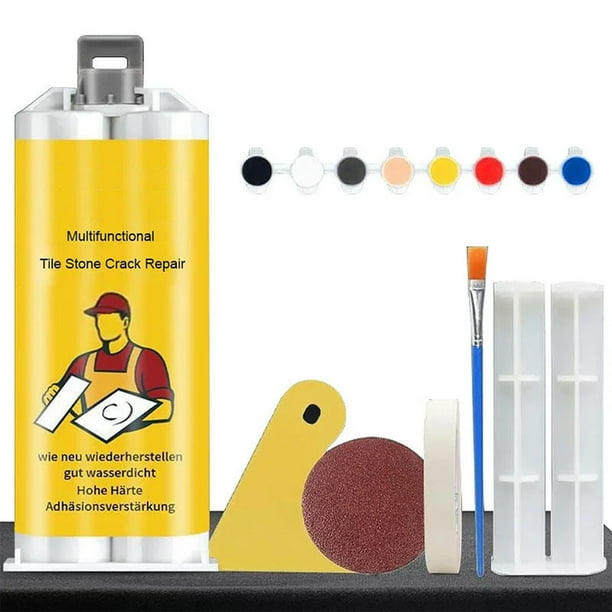 Herunwer Multifunctional Tile and Stone Crack Repair Kit, Seamless Color-Matching, Fast-Drying, Durable