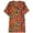 orange, variant on Trina Turk Womens Tamera Isla Bonita Paisley Tunic Dress, Orange, X-Small
