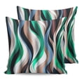 thumbnail image 7 of Outdoor Throw Pillow Cover Twist Lines Abstract Art Waterproof Cushion Covers 2 Pack Modern Colorful Wave Stripes Pillow Cases Home Decoration for Patio Garden Couch Sofa, 7 of 7