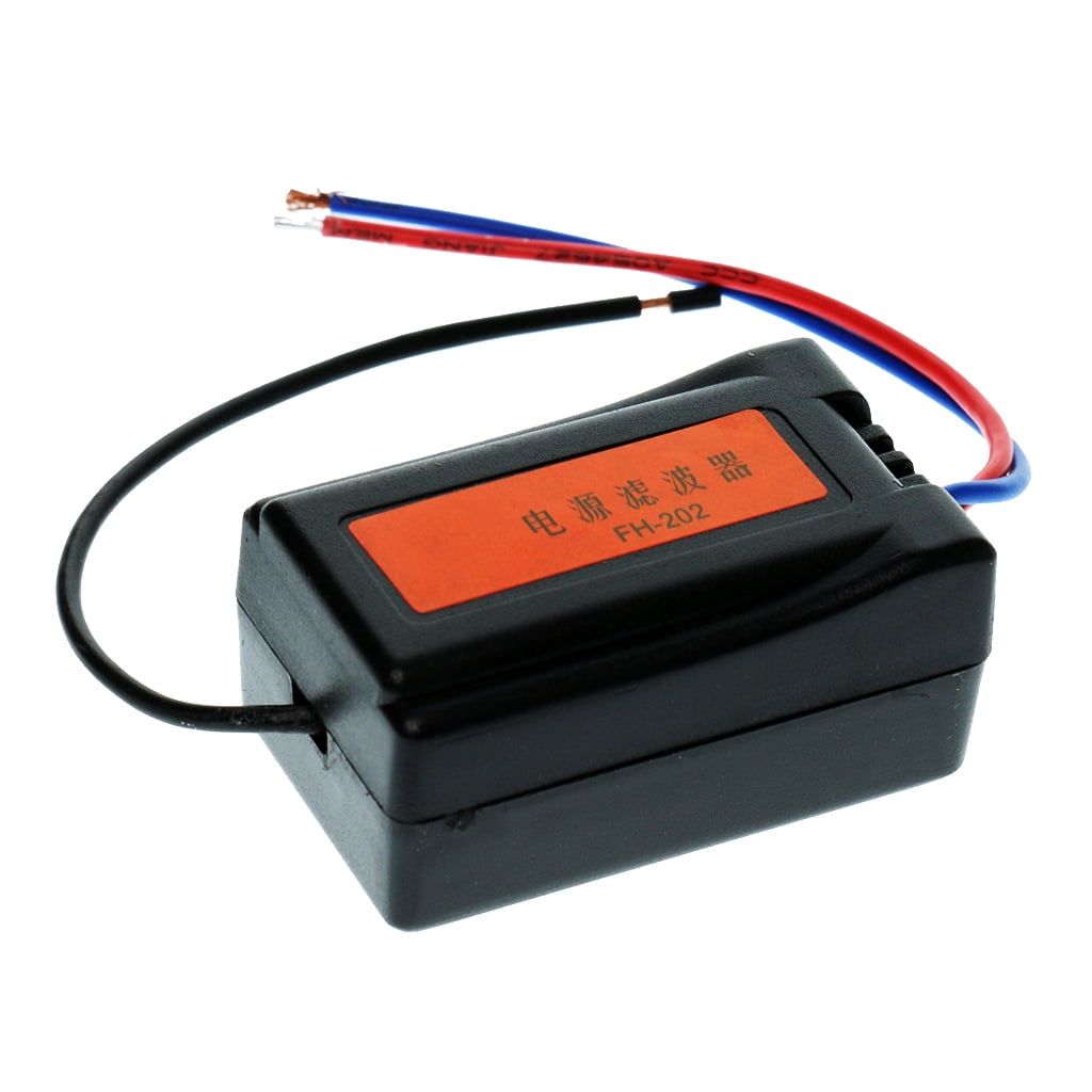 Car 12V Pre-wired Audio Power Noise Filter Ground Loop Isolator Suppressor 