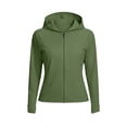 thumbnail image 3 of StSilkitty Sun Protection Hoodie Athletic Jackets for Womens Solid Color Full Zip Long Sleeve Hoodies Pullover Tops, 3 of 8