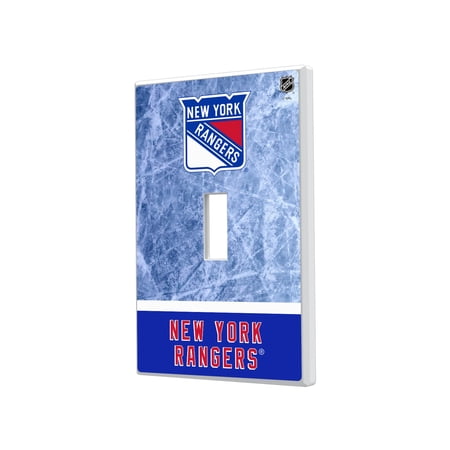 New York Rangers Wordmark Single Toggle Lightswitch Plate New York Rangers Wordmark Single Toggle Lightswitch Plate