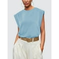 thumbnail image 2 of Cap Sleeve Tops for Women Summer Top Basic Tee Shirts Casual Tank Loose Fit 2024 Fashion, 2 of 6