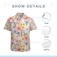 thumbnail image 7 of High Quality Hawaiian Shirts for Men Short Sleeve Aloha Beach Shirt Floral Summer Casual Button Down Shirts Blouses SD3NX7, 7 of 7