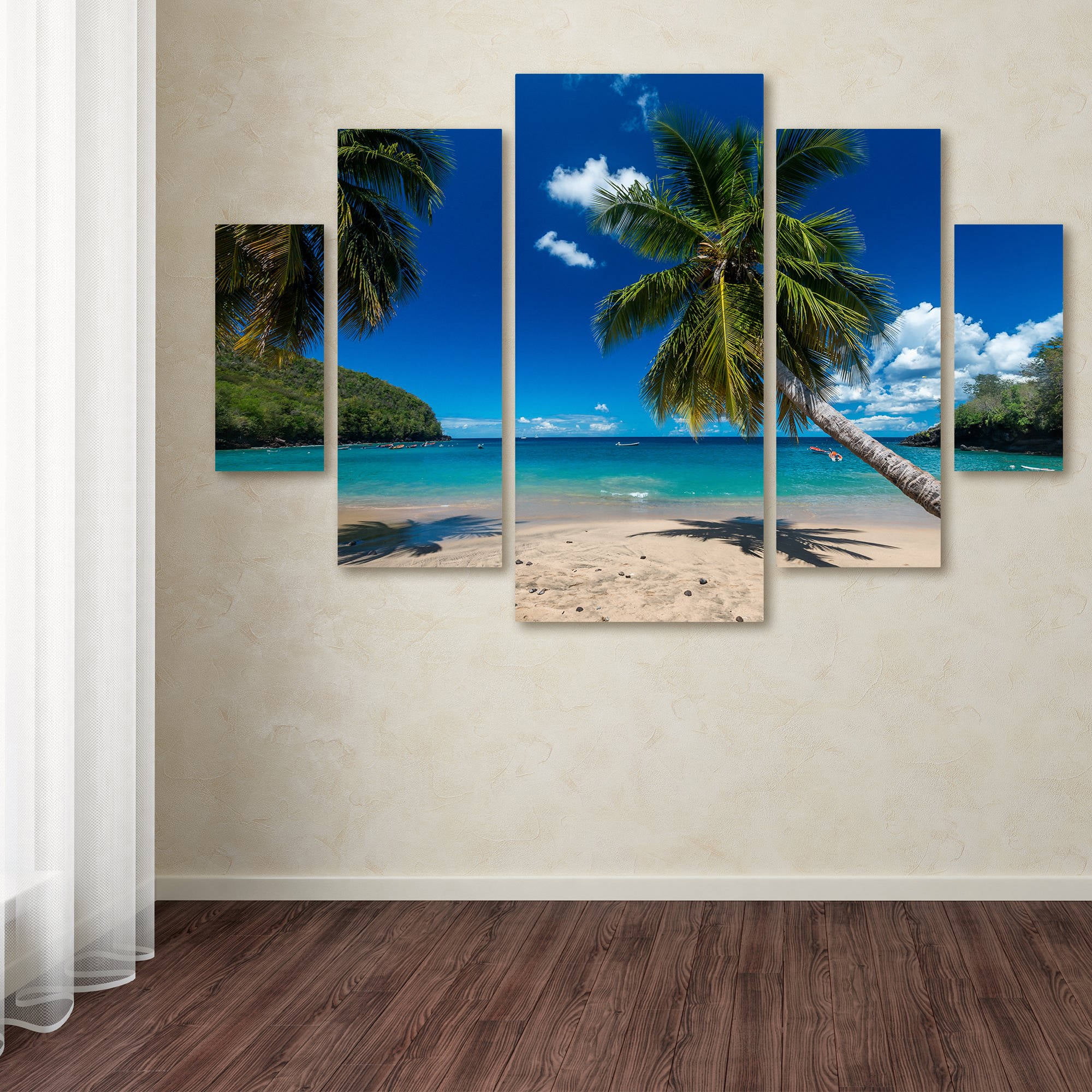 "Martinique" Canvas Art by Mathieu Rivrin 5-Piece Multi-Panel Art Set