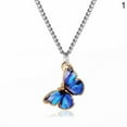 thumbnail image 1 of NUZYZ Women Fashion Gradient Butterfly Necklace Bracelet Clavicle Chain Jewelry 1, 1 of 8