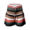 thumbnail image 5 of Honeeladyy Clearance under 10$ Women Shorts for Women Drawstring Shorts Casual Summer Flowy High Waisted Spors Shorts Quick Dry Cute Printed Beach Short Pants, 5 of 6