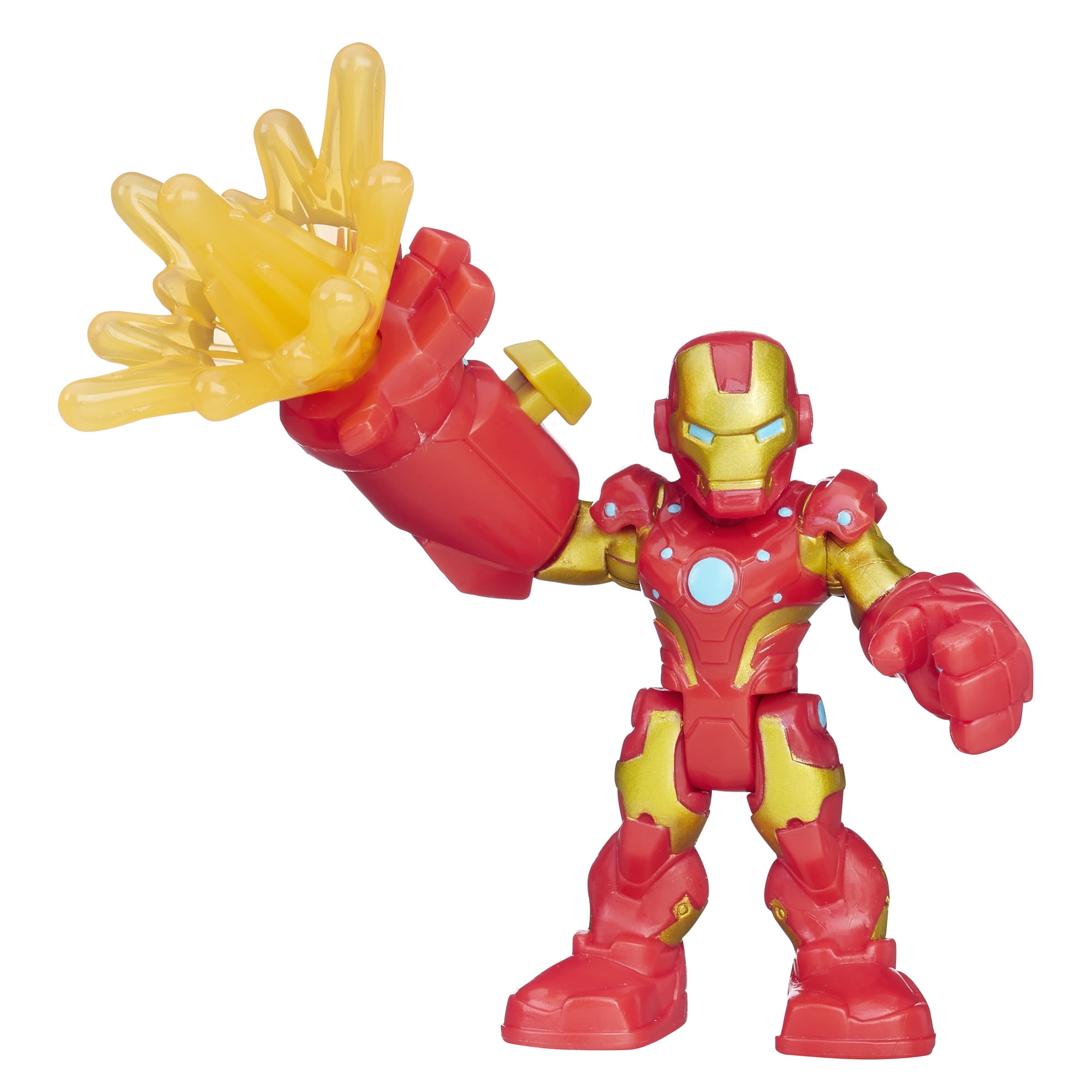Playskool Heroes Marvel Super Hero Squad Gold Iron Man Repulsor Rays 