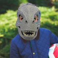 thumbnail image 4 of Máscara de dinosaurio LIUYMXG casco juguetes Jurassic World con mandíbula móvil Velociraptor tiranosaurio Rex, 4 of 5
