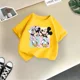 thumbnail image 3 of Camiseta de algodón animada de verano para niños de la familia Disney, linda camiseta de dibujos animados soleados para niño y niña, ropa informal de moda para niños, 3 of 4
