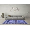thumbnail image 3 of Ahgly Company Indoor Rectangle Abstract Blue Modern Area Rugs, 7' x 10', 3 of 4