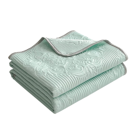 Dual Sided Polyester Cooling Warm Blanket Lightweight Breathable Sofa Bed Throw for Hot Sleepers Summer Night Sweat Relief Rest